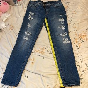 Forever 21 Ripped Distressed Jeans